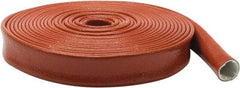 Atlantex - 1-3/4" ID Red/Orange Knit Firesleeve for Hoses - 50' Long, -65 to 500°F - USA Tool & Supply