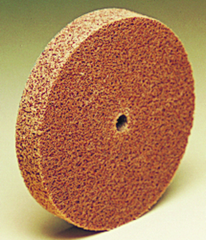 3" - MED Grit - Aluminum Oxide - Cut & Polish Unitized Wheel - USA Tool & Supply