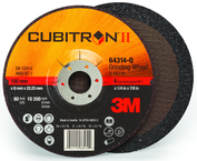 9 x 1/4 x 5/8 Type 27 Q/C Depressed Center Wheel-Cubitron II - USA Tool & Supply