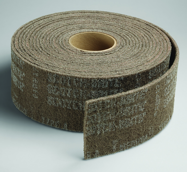 4'' x 30 ft. - Grade A Medium Grit - Scotch-Brite Cut & Polish Non Woven Abrasive Roll - USA Tool & Supply