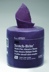 8" x 20' - A VFN Grade - Scotch-Brite™ Multi-Flex Abrasive Sheet Roll - USA Tool & Supply