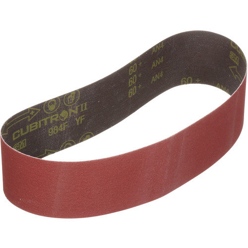 3M Cubitron II Cloth Belt 984F 80+ YF-weight 4″ × 354″ - Exact Industrial Supply