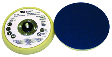 5 x 3/8" - 5/16-24 External Stikit(TM) Low Profile Disc Pad - USA Tool & Supply