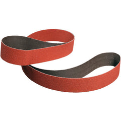 3M Cubitron II Cloth Belt 984F 80+ X-weight 6″ × 48″ Top Butt 45 Degree Angle - Exact Industrial Supply