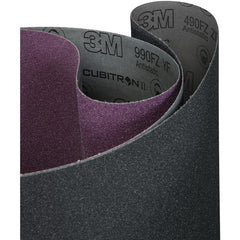 3M SiC Cloth Belt 490FZ P50 ZF-weight 43″ × 103″ Sine-lok Precision Roll Grinding Single-flex - Exact Industrial Supply