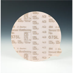 3M Diamond Microfinishing Film PSA Disc 675L 125 Mic 4″ x NH Die 400BB - Exact Industrial Supply
