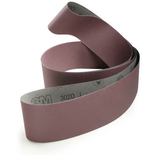 3M Cloth Belt 302D P120 J-weight 4″ × 90″ Film-lok Full-flex - Exact Industrial Supply