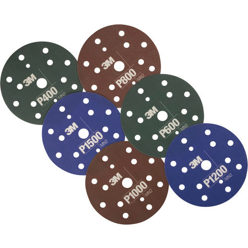 3M Hookit Flexible Abrasive Disc 270J 34806 6″ P2000 - Exact Industrial Supply