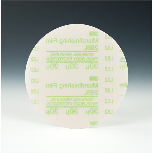 3M Diamond Microfinishing Film Disc 675L 30 Mic 12″ x NH Die 1200B - Exact Industrial Supply