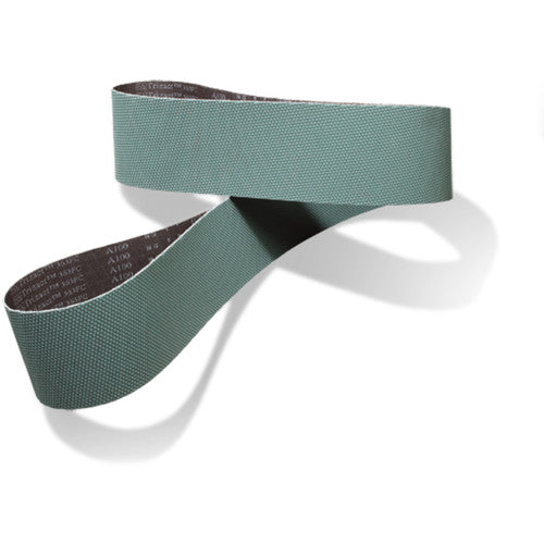 3M Trizact Cloth Belt 407EA 1/2″ × 24″ A110 JE-weight Full-Flex Scallop A - Exact Industrial Supply