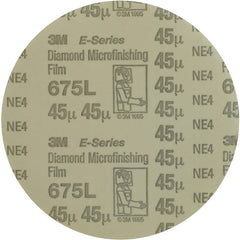 3M Diamond Microfinishing Film PSA Disc 675L 45 Mic 6″ × 1/2″ - Exact Industrial Supply