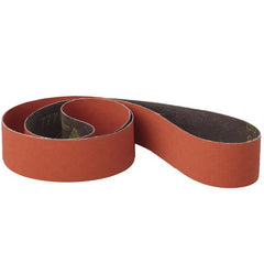 3M Cloth Belt 777F P120 YF-weight 1/2″ × 24″ Fabri-lok - Exact Industrial Supply