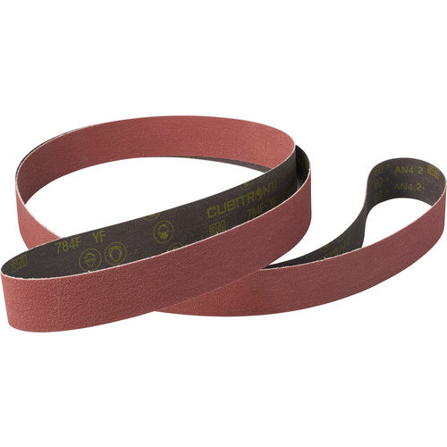 3M Cubitron ll Cloth Belt 784F 80+ YF-weight 6″ × 328″ Film-lok Single-flex - Exact Industrial Supply