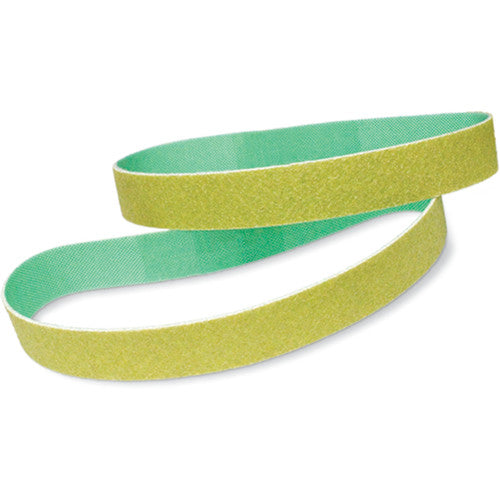 3M Diamond Cloth Belt 674W 120 Mesh Light Yellow 1/2″ × 18″ - Exact Industrial Supply