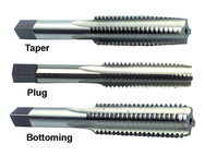 3 Piece 3/8-16 H3 4-Flute HSS Hand Tap Set (Taper, Plug, Bottoming) - USA Tool & Supply