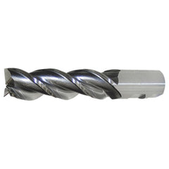 ‎1″ × 1″ × 2″ × 4-1/2″ RHS / RHC HSS-E (PM) Powder Metal High Helix Finishing End Mill-3F SE CC - Bright