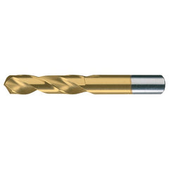 13/64 RHS / RHC HSS 118 Degree Radial Point General Purpose Screw Machine Drill - TiN - Exact Industrial Supply