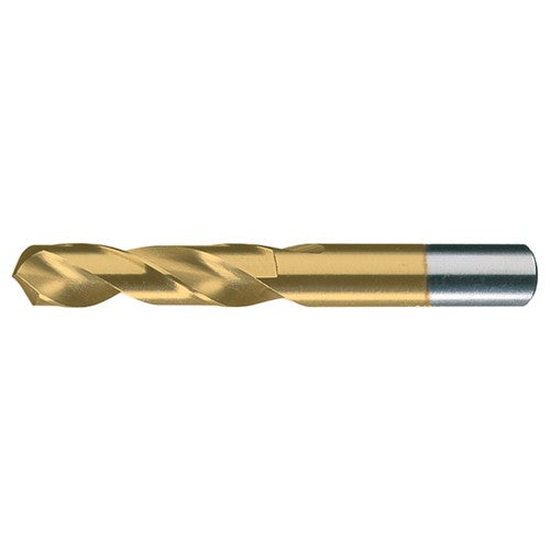 13/32 RHS / RHC HSS 118 Degree Radial Point General Purpose Screw Machine Drill - TiN - Exact Industrial Supply