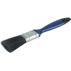 1″ Varnish Brush, Black China Bristle Fill, 2″ Trim Length, Blue Foam Handle - USA Tool & Supply