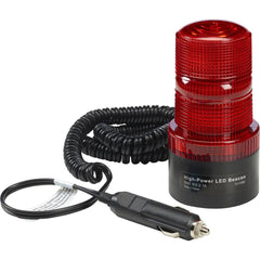 Auxiliary Lights; Light Type: Heavy Duty LED Work Truck Light; Amperage Rating: 0.7000; Light Technology: LED; Color: Red; Material: Polycarbonate; Voltage: 12-110; Overall Height: 5.4; Overall Diameter: 2.800; Includes: Cigarette Power Plug; Minimum Orde