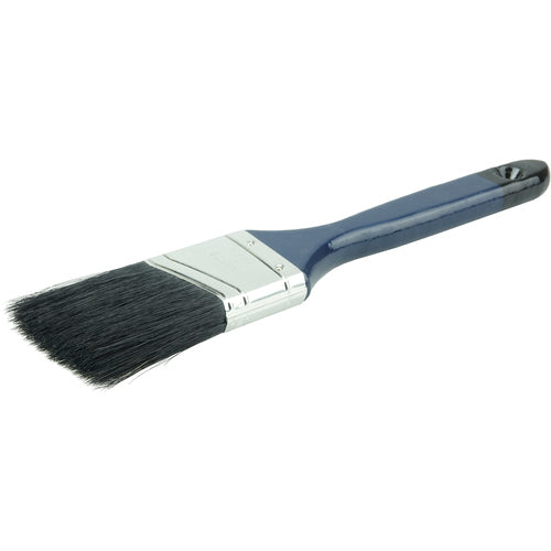 2″ Angled Sash Brush, Black China Bristle, 2-1/4″ Trim Length, Blue Foam Handle - USA Tool & Supply