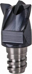 Iscar - MM EC Grade IC908 Carbide End Milling Tip Insert - TiAlN Finish, 4 Flutes, 5/16" Cutting Diam, 0.2" Depth of Cut, 0.39" Extension, 0.015" Cnr Rad, 30° Helix - USA Tool & Supply