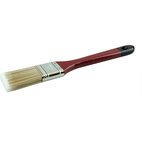 1-1/2″ Flat Sash Brush, Poly/Nylon Fill, 2-1/4″ Trim Length, Red Foam Handle - USA Tool & Supply