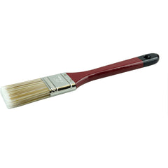 1-1/2″ Flat Sash Brush, Poly/Nylon Fill, 2-1/4″ Trim Length, Red Foam Handle - USA Tool & Supply