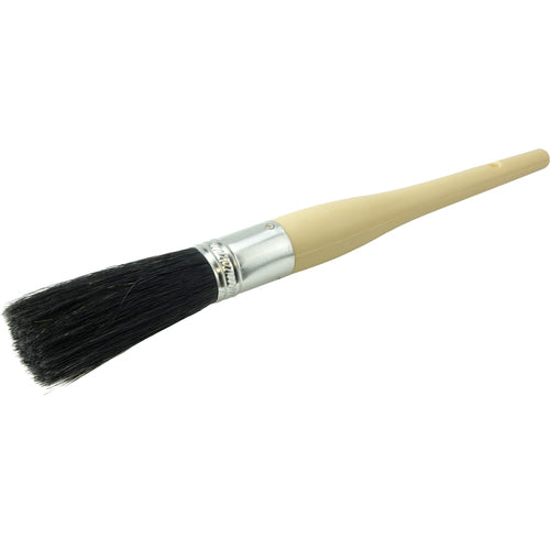 #8 15/16″ Oval Sash Brush, Black China Bristle, 3″ Trim Length, Plain Foam Handle - USA Tool & Supply