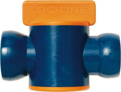 Loc-Line - 3/4" ID Coolant Hose In-Line Valve - Female to Ball Connection, Acetal Copolymer Body, Unthreaded, Use with Loc-Line Modular Hose Systems - USA Tool & Supply