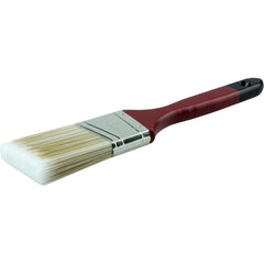 2″ Angled Sash Brush, Poly/Nylon Fill, 2-1/2″ Trim Length, Red Foam Handle - USA Tool & Supply