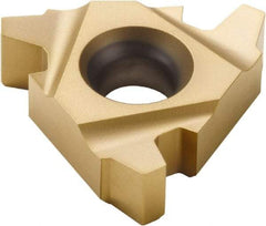 Seco - 22EL External Left Hand 5 Acme Laydown Threading Insert - Grade CP500, TiAlN/TiN Coated Carbide, 12.7mm Inscribed Circle - USA Tool & Supply
