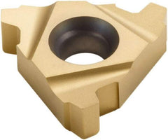 Seco - 16NR Internal Right Hand 12 Stub Acme Laydown Threading Insert - Grade CP500, TiAlN/TiN Coated Carbide, 9.53mm Inscribed Circle - USA Tool & Supply