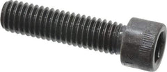 Made in USA - 3/8-16 UNC Hex Socket Drive, Socket Cap Screw - Alloy Steel, Black Oxide Finish, Fully Threaded, 1-1/2" Length Under Head - USA Tool & Supply