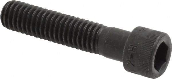 Made in USA - 3/8-16 UNC Hex Socket Drive, Socket Cap Screw - Alloy Steel, Black Oxide Finish, Fully Threaded, 1-3/4" Length Under Head - USA Tool & Supply