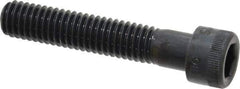 Made in USA - 3/8-16 UNC Hex Socket Drive, Socket Cap Screw - Alloy Steel, Black Oxide Finish, Partially Threaded, 2" Length Under Head - USA Tool & Supply