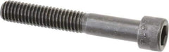 Made in USA - 3/8-16 UNC Hex Socket Drive, Socket Cap Screw - Alloy Steel, Black Oxide Finish, Partially Threaded, 2-1/2" Length Under Head - USA Tool & Supply