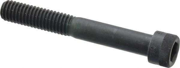 Made in USA - 3/8-16 UNC Hex Socket Drive, Socket Cap Screw - Alloy Steel, Black Oxide Finish, Partially Threaded, 2-3/4" Length Under Head - USA Tool & Supply