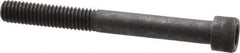 Made in USA - 3/8-16 UNC Hex Socket Drive, Socket Cap Screw - Alloy Steel, Black Oxide Finish, Partially Threaded, 3-1/2" Length Under Head - USA Tool & Supply
