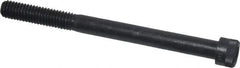 Made in USA - 3/8-16 UNC Hex Socket Drive, Socket Cap Screw - Alloy Steel, Black Oxide Finish, Partially Threaded, 4-1/2" Length Under Head - USA Tool & Supply