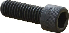 Made in USA - 7/16-14 UNC Hex Socket Drive, Socket Cap Screw - Alloy Steel, Black Oxide Finish, Fully Threaded, 1-1/4" Length Under Head - USA Tool & Supply