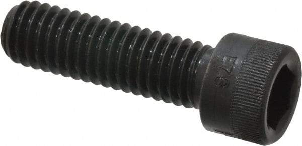 Made in USA - 7/16-14 UNC Hex Socket Drive, Socket Cap Screw - Alloy Steel, Black Oxide Finish, Fully Threaded, 1-1/2" Length Under Head - USA Tool & Supply