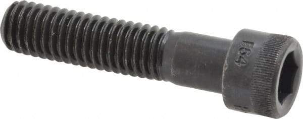 Made in USA - 7/16-14 UNC Hex Socket Drive, Socket Cap Screw - Alloy Steel, Black Oxide Finish, Partially Threaded, 2" Length Under Head - USA Tool & Supply