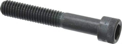 Made in USA - 7/16-14 UNC Hex Socket Drive, Socket Cap Screw - Alloy Steel, Black Oxide Finish, Partially Threaded, 2-3/4" Length Under Head - USA Tool & Supply
