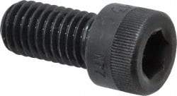 Made in USA - 1/2-13 UNC Hex Socket Drive, Socket Cap Screw - Alloy Steel, Black Oxide Finish, Fully Threaded, 1" Length Under Head - USA Tool & Supply