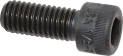Made in USA - 1/2-13 UNC Hex Socket Drive, Socket Cap Screw - Alloy Steel, Black Oxide Finish, Fully Threaded, 1-1/4" Length Under Head - USA Tool & Supply