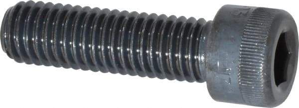 Made in USA - 1/2-13 UNC Hex Socket Drive, Socket Cap Screw - Alloy Steel, Black Oxide Finish, Fully Threaded, 1-3/4" Length Under Head - USA Tool & Supply