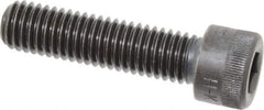 Made in USA - 1/2-13 UNC Hex Socket Drive, Socket Cap Screw - Alloy Steel, Black Oxide Finish, Fully Threaded, 2" Length Under Head - USA Tool & Supply