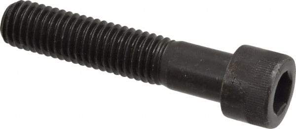 Made in USA - 1/2-13 UNC Hex Socket Drive, Socket Cap Screw - Alloy Steel, Black Oxide Finish, Partially Threaded, 2-1/2" Length Under Head - USA Tool & Supply