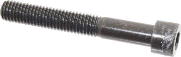 Made in USA - 1/2-13 UNC Hex Socket Drive, Socket Cap Screw - Alloy Steel, Black Oxide Finish, Partially Threaded, 3-1/2" Length Under Head - USA Tool & Supply